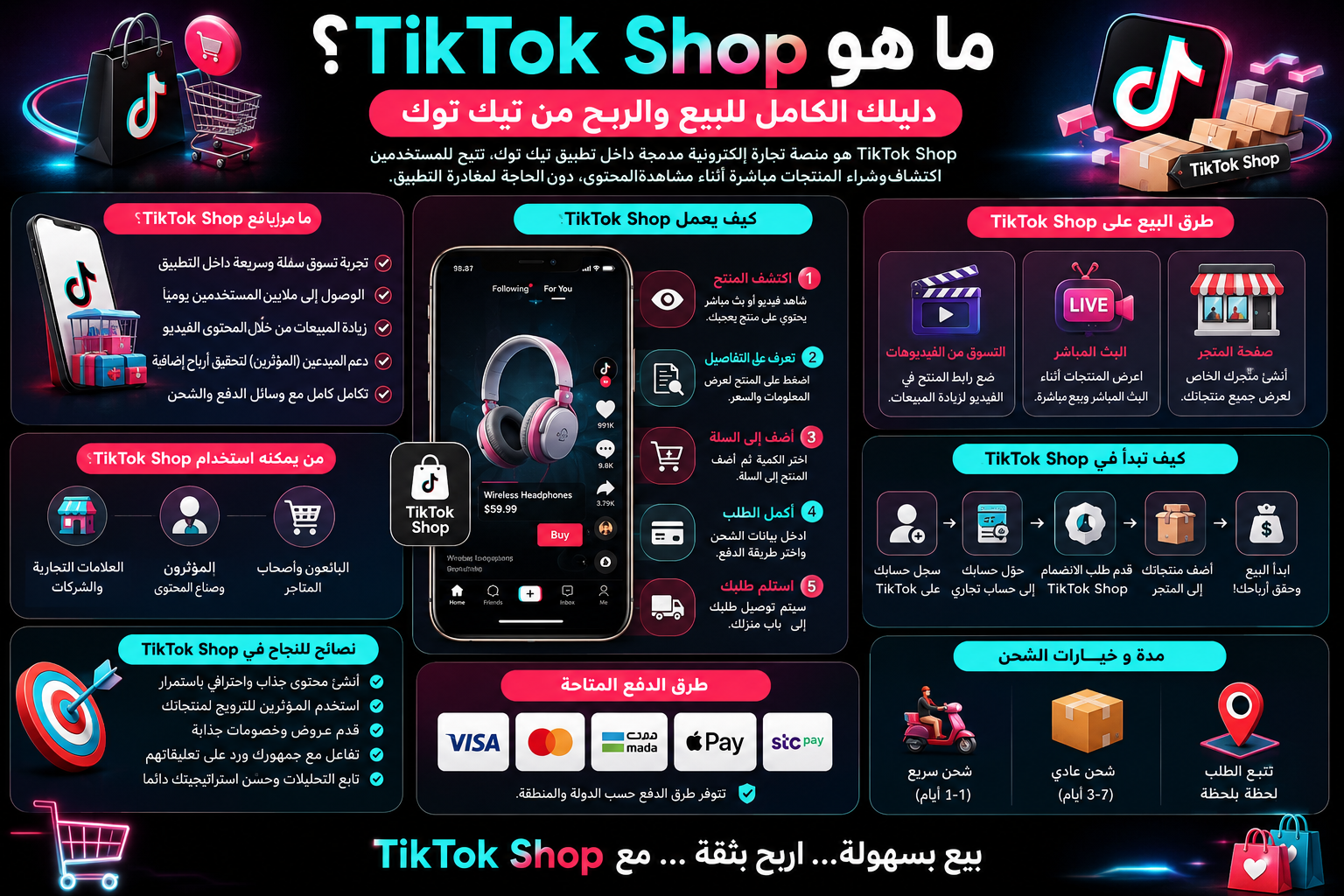 Another view of the TikTok Shop platform, enabling buying and selling via TikTok and in-app e-commerce.
